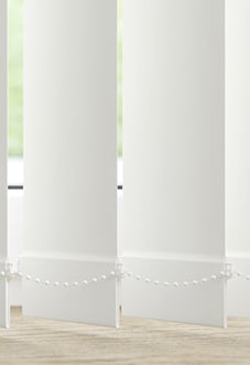 Palermo (Blackout), White - Vertical Blind Slats